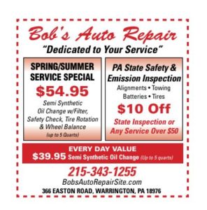 Coupon Bob s Auto Repair